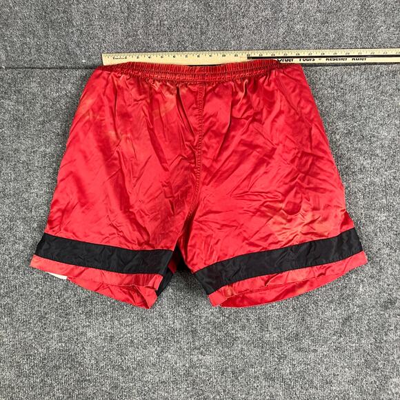 Nike Colorblock Shorts Mens Size XL Red Black White Retro Drawstring Lined - Picture 9 of 12